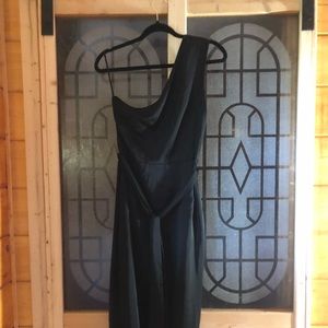 Satin black dress